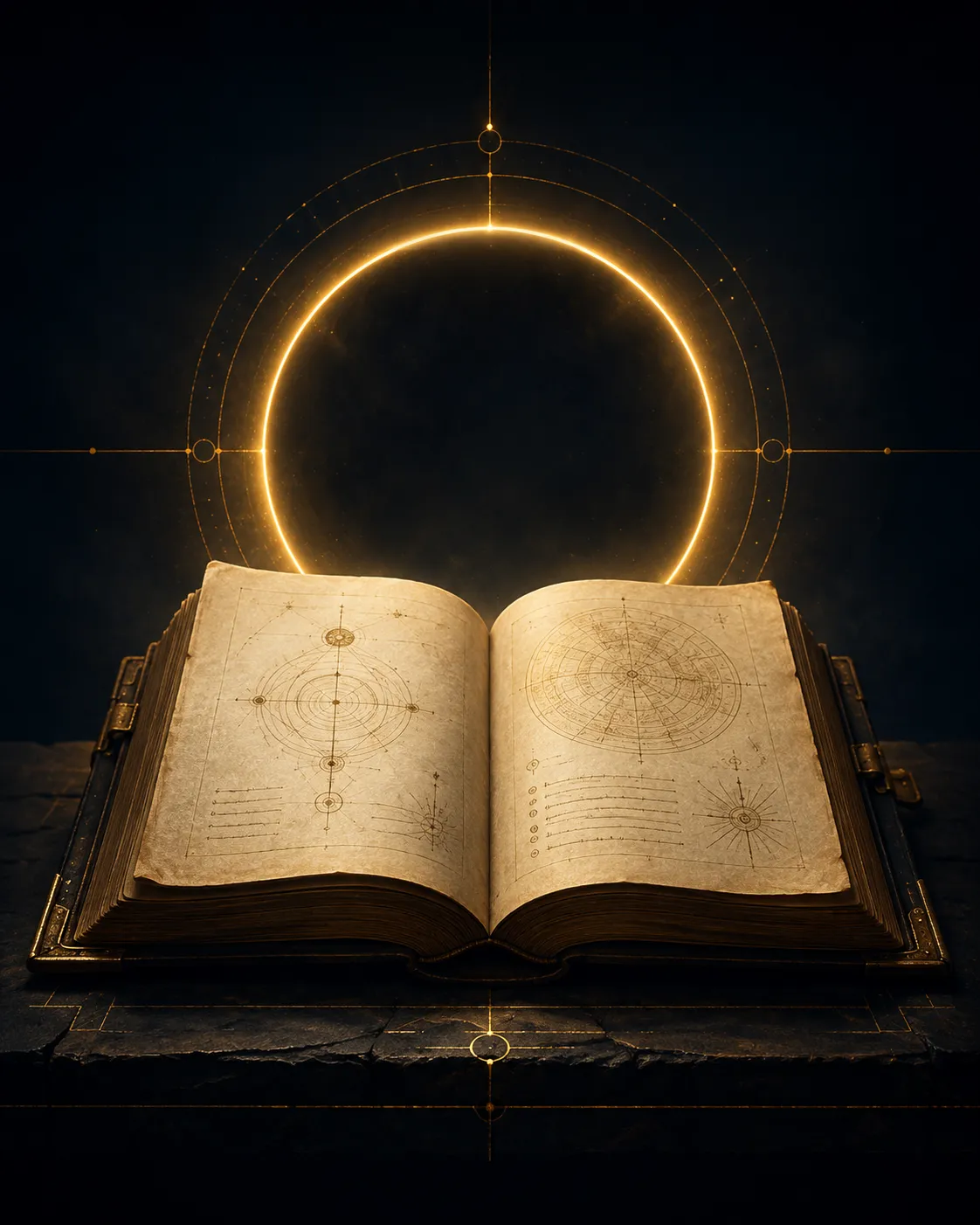 One path ends at a closed doorway while another opens toward distant light.